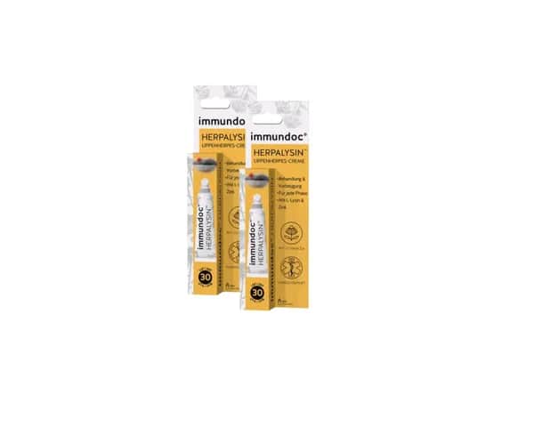 2x immundoc HERPALYSIN Lippenherpes Creme 7 ml