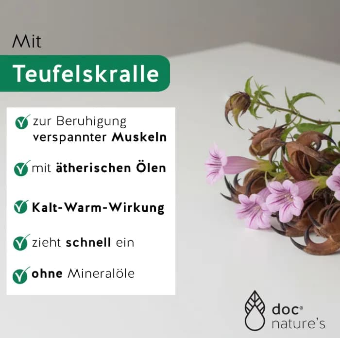 Wirkung der Teufelskralle bei Muskelverspannungen